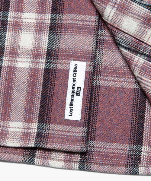 FLANNEL PLAID SHIRT pink