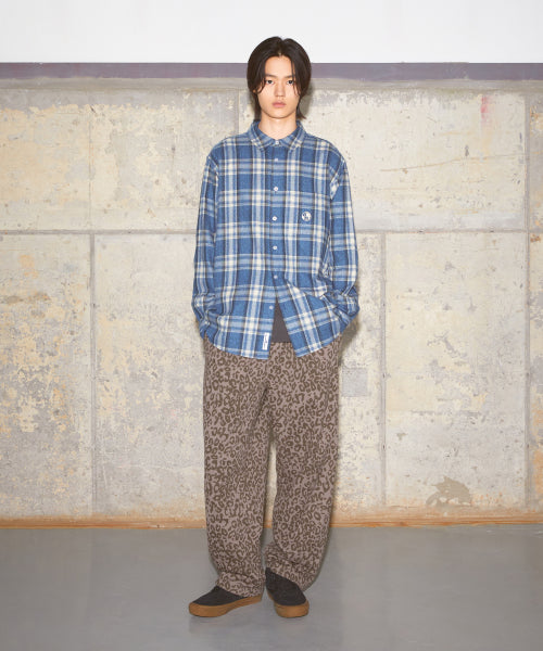 FLANNEL PLAID SHIRT blue