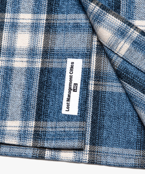 FLANNEL PLAID SHIRT blue