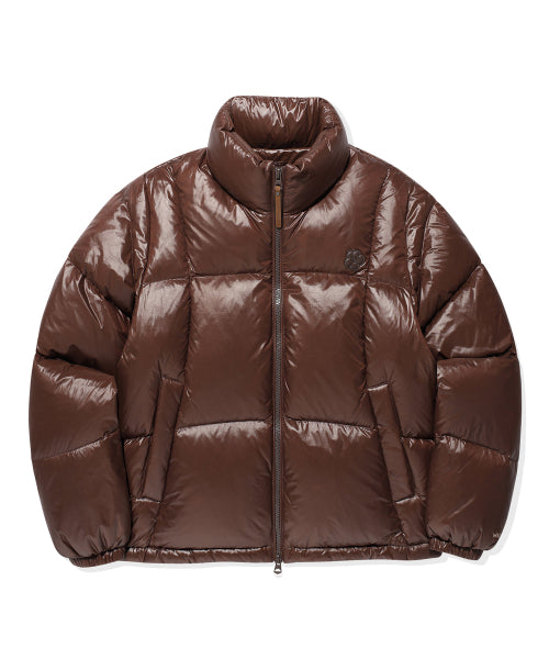 Women's Duckie Glossy Down Short Puffer Brown