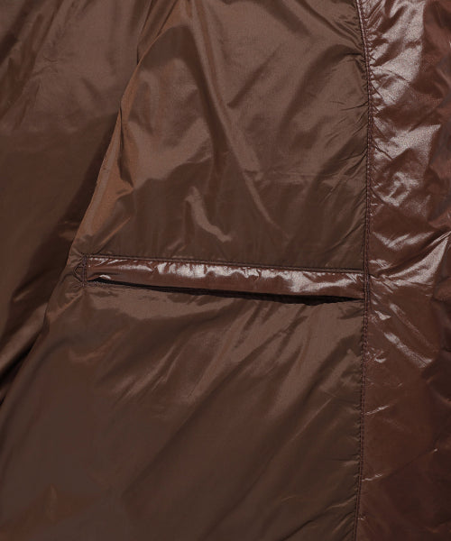 Women's Duckie Glossy Down Short Puffer Brown