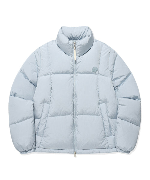 Women's Duckie Glossy Down Short Puffer Sky Blue