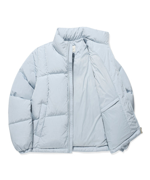 Women's Duckie Glossy Down Short Puffer Sky Blue