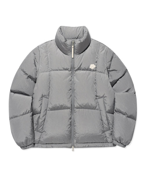 Women's Duckie Glossy Down Short Puffer Silver
