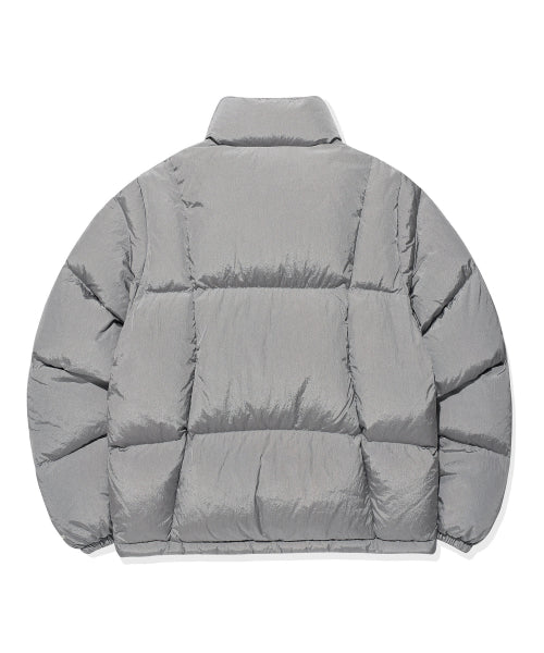Women's Duckie Glossy Down Short Puffer Silver
