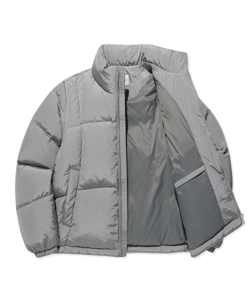 Women's Duckie Glossy Down Short Puffer Silver