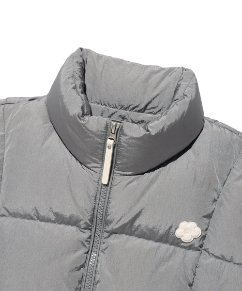 Women's Duckie Glossy Down Short Puffer Silver