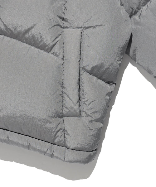 Women's Duckie Glossy Down Short Puffer Silver