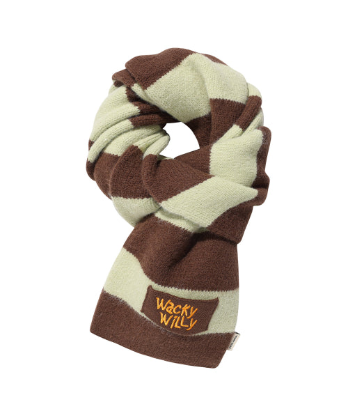 Stripe knit muffler (2 colors)