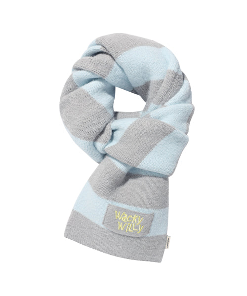 Stripe knit muffler (2 colors)