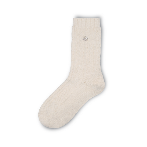 Cable Knit Socks Ivory FLOTFA3L10