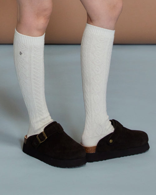 Ni Hi Wool Socks Ivory FLOTFA3L04