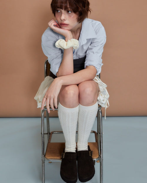 Ni Hi Wool Socks Ivory FLOTFA3L04