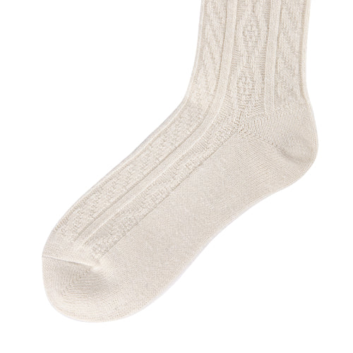 Ni Hi Wool Socks Ivory FLOTFA3L04