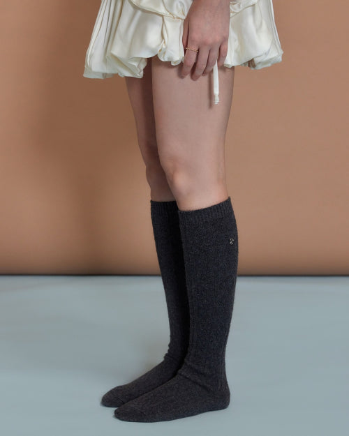 Ni Hi Wool Socks Dark Gray FLOTFA3L03