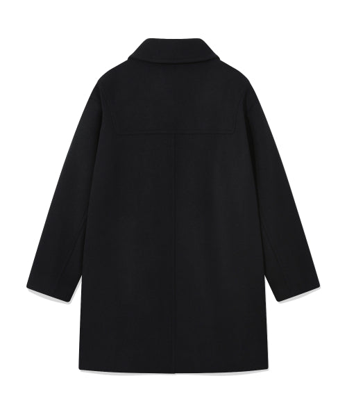 Women's Wool Duffel Midi Coat Navy