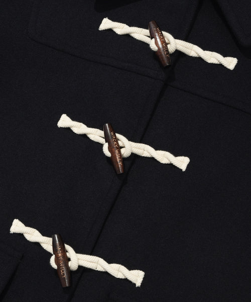 Women's Wool Duffel Midi Coat Navy