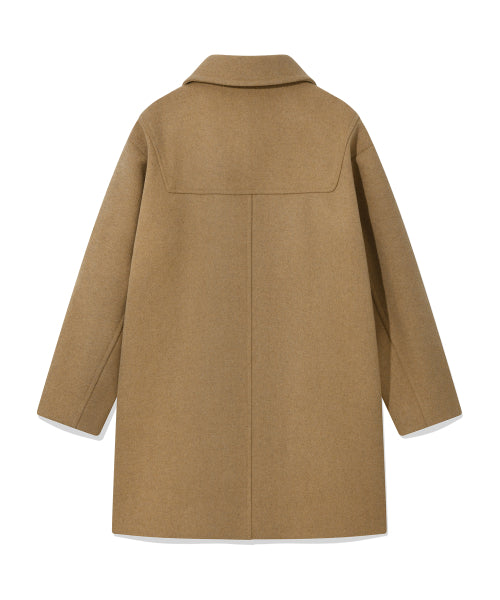 Women's Wool Duffel Midi Coat Camel
