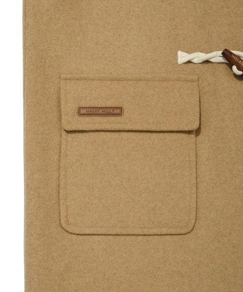 Women's Wool Duffel Midi Coat Camel