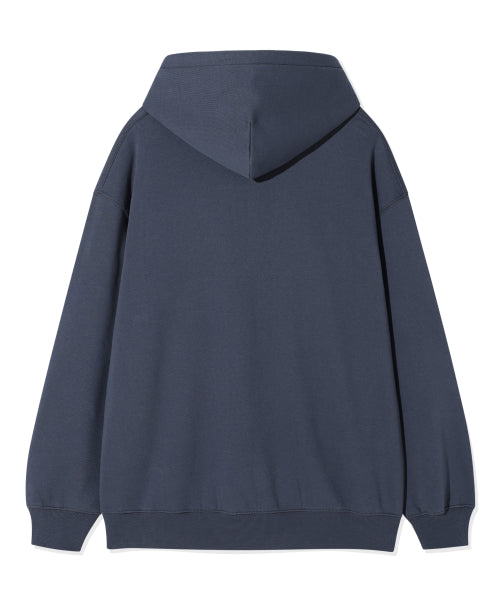 Embroidered logo hood navy