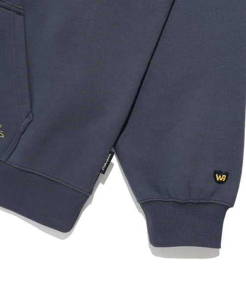 Embroidered logo hood navy