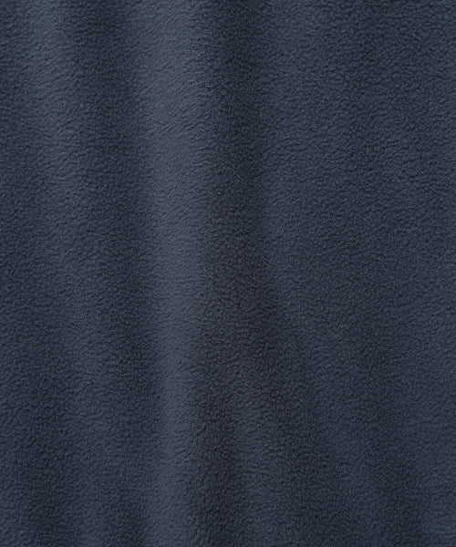 Fleece Hood Half Zip-Up Navy