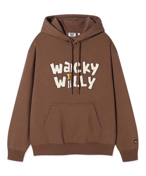 Napping typo Graphic Hooded Brown
