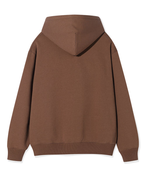 Napping typo Graphic Hooded Brown