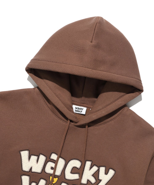 Napping typo Graphic Hooded Brown