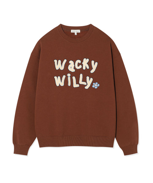 Women's boucle sweatshirt brown