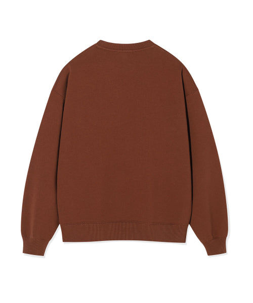 Women's boucle sweatshirt brown
