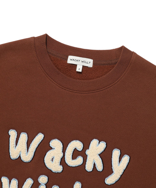 Women's boucle sweatshirt brown