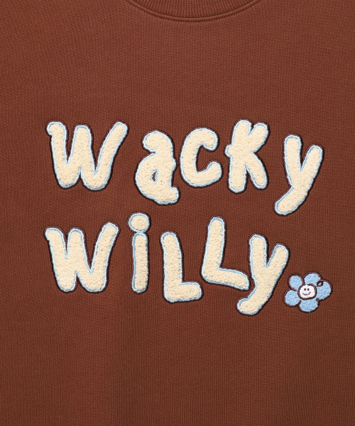 Women's boucle sweatshirt brown