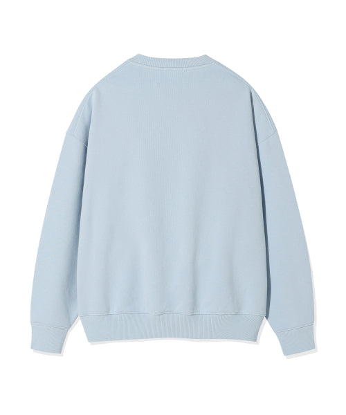 Women's typo graphic sweatshirt blue
