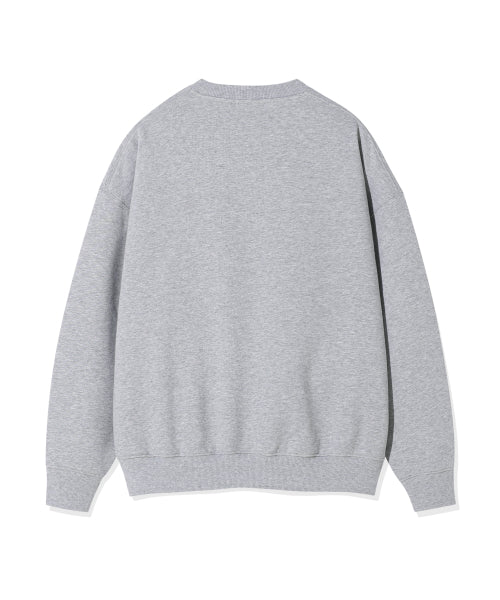 Women's typo graphic sweatshirt gray
