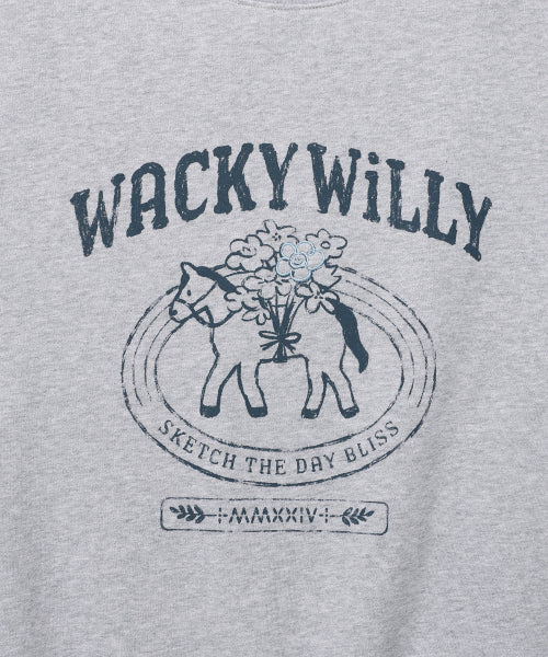 Women's typo graphic sweatshirt gray