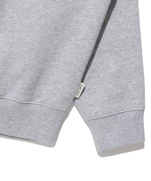 Women's typo graphic sweatshirt gray