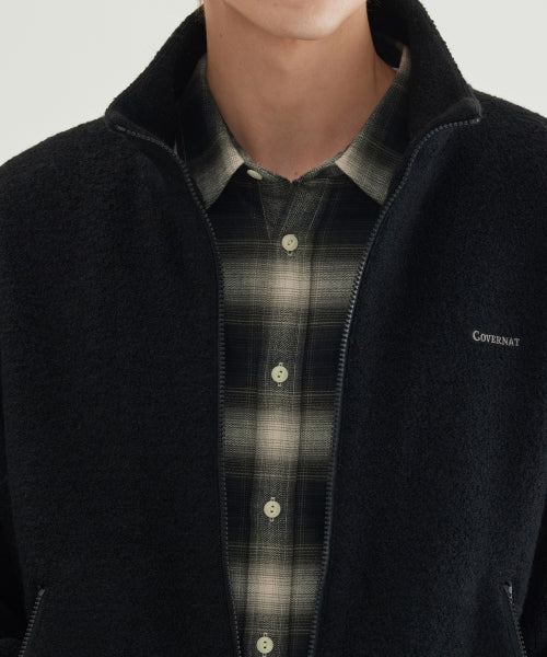 WOOL ZIP-UP JACKET