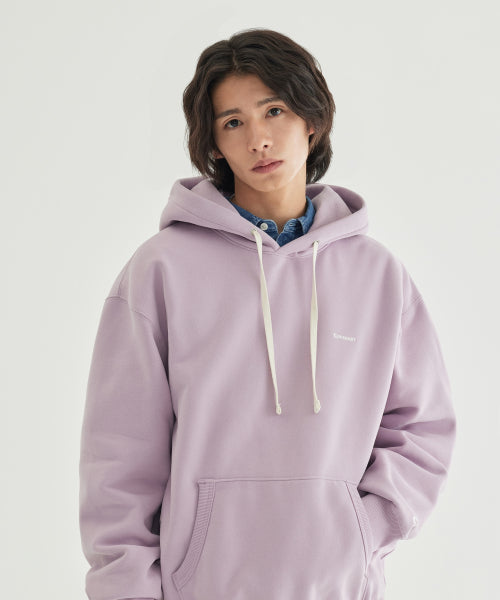 SMALL LOGO BRUSHED HOODIE