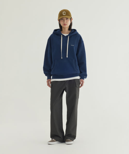 SMALL LOGO BRUSHED HOODIE