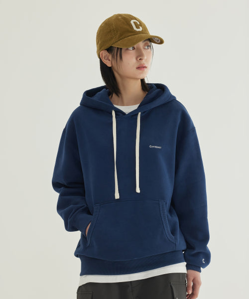SMALL LOGO BRUSHED HOODIE