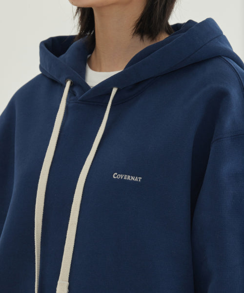 SMALL LOGO BRUSHED HOODIE