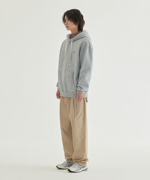 SMALL LOGO BRUSHED HOODIE