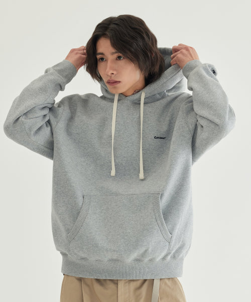 SMALL LOGO BRUSHED HOODIE