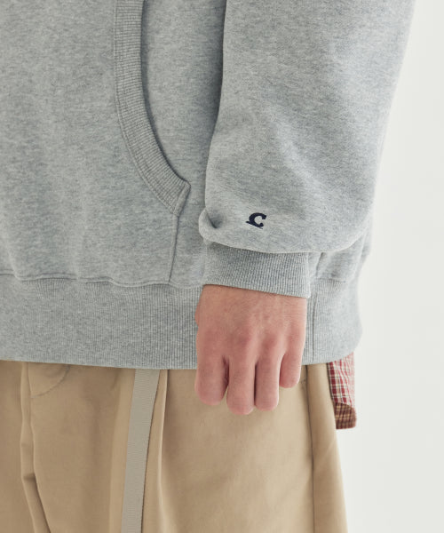 SMALL LOGO BRUSHED HOODIE