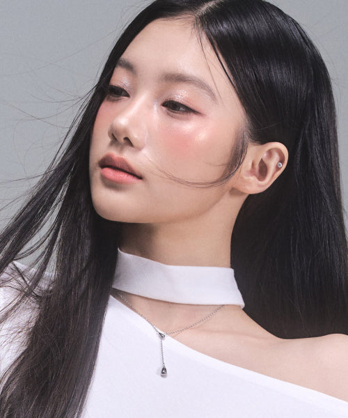 Tearls Drop Necklace [SILVER]