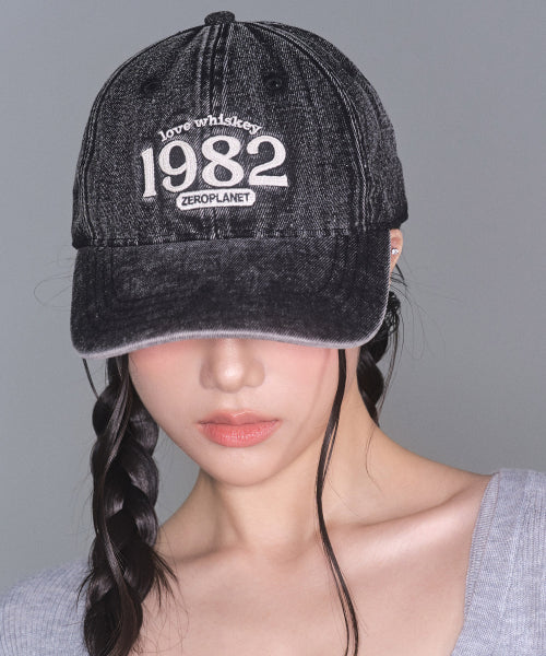 Whiskey Vintage Ball Cap [BLACK]
