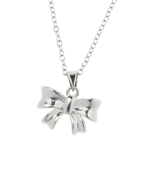 Ribbon Necklace [SILVER]
