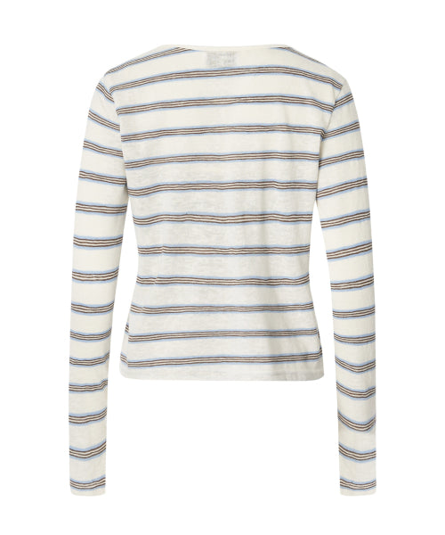 Kelly Stripe Cardigan Set [IVORY]