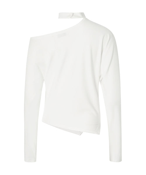 Irene Unbalanced Button Top [WHITE]